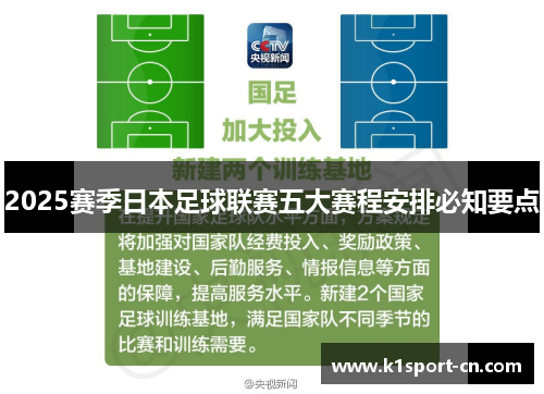 2025赛季日本足球联赛五大赛程安排必知要点